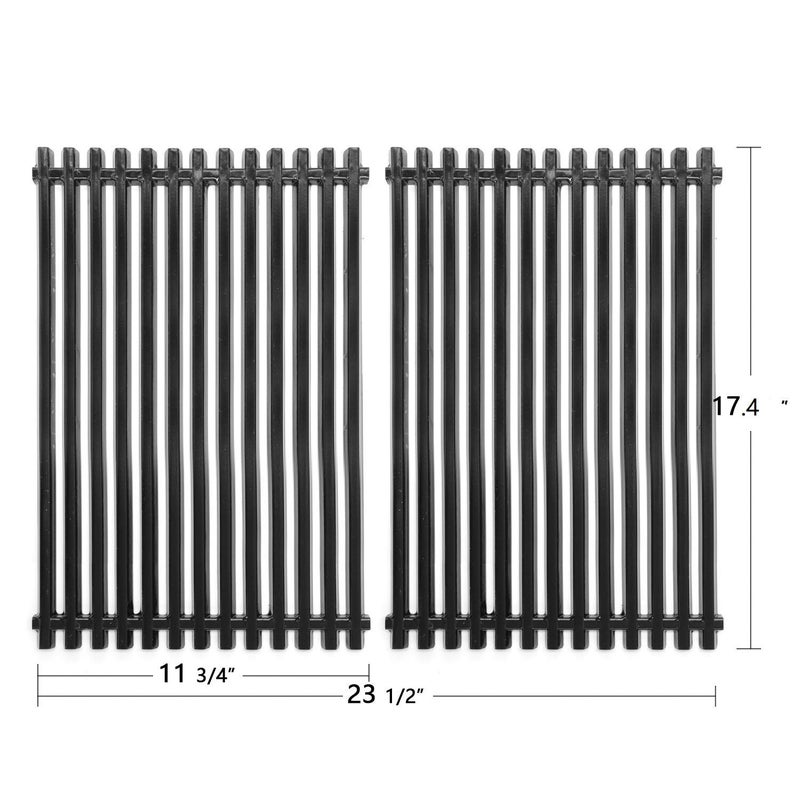 Hongso 17.4" Porcelain Steel Grill Grates for Weber Spirit E-310 E-320, Spirit S-310 S-320, Spirit 700, Weber 900, Genesis Silver B/C 8133, Genesis 1000-5000 with Side Control Panel, 7525 7526 7527 - Image 2